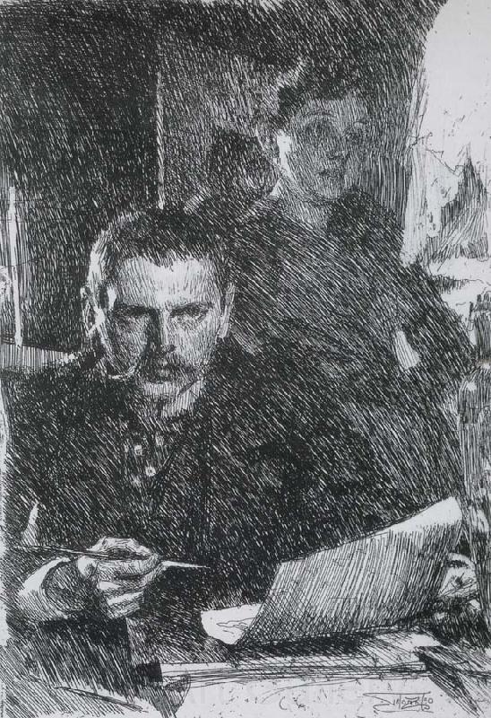 Anders Zorn Zorn and His Wife